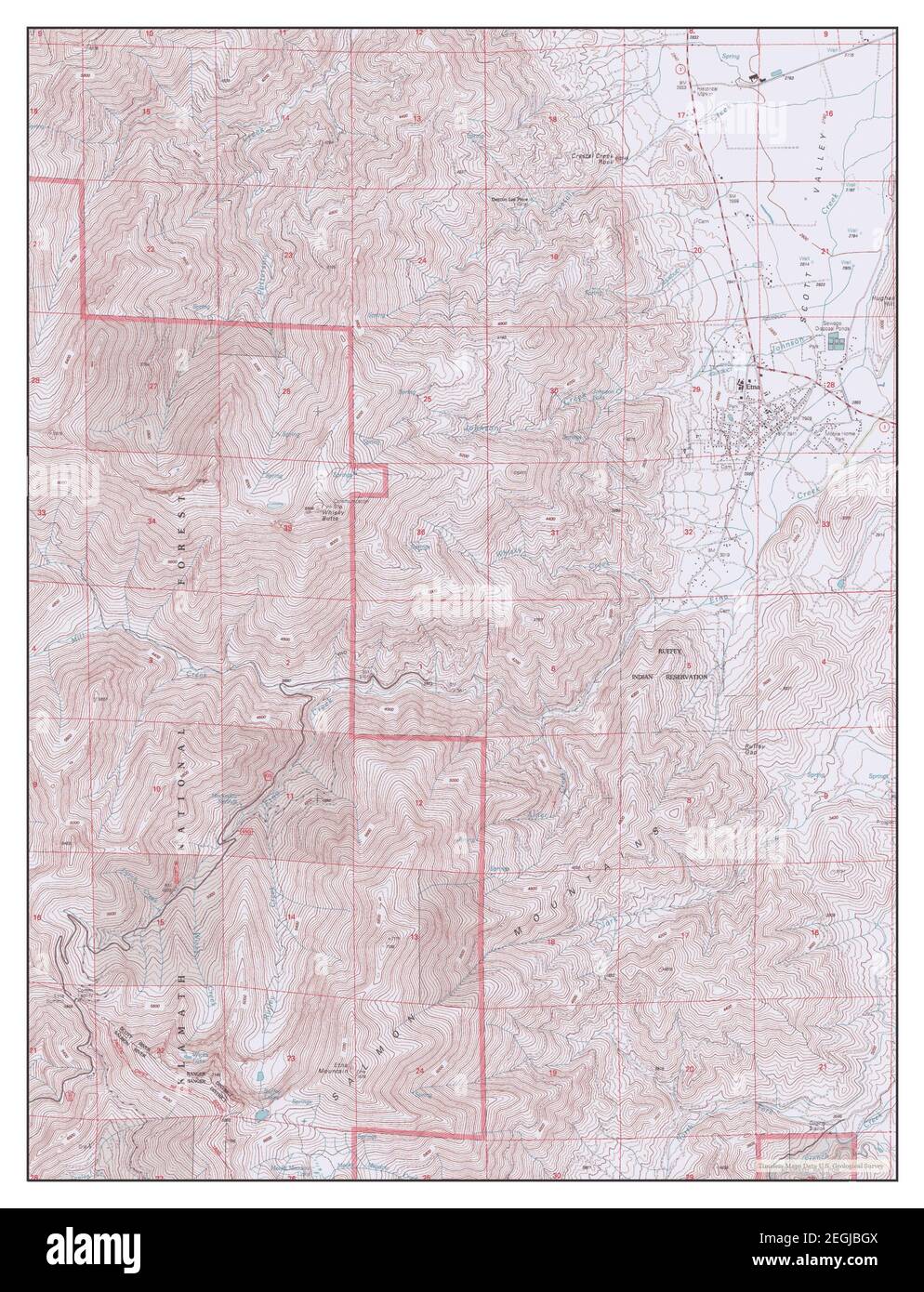 Etna, California, map 2001, 124000, United States of America by