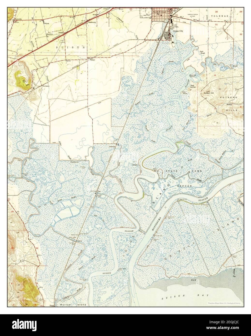 Fairfield California map 1950 - Fairfield California Map 1950 124000 United States Of America By Timeless Maps Data Us Geological Survey 2EGJCJC