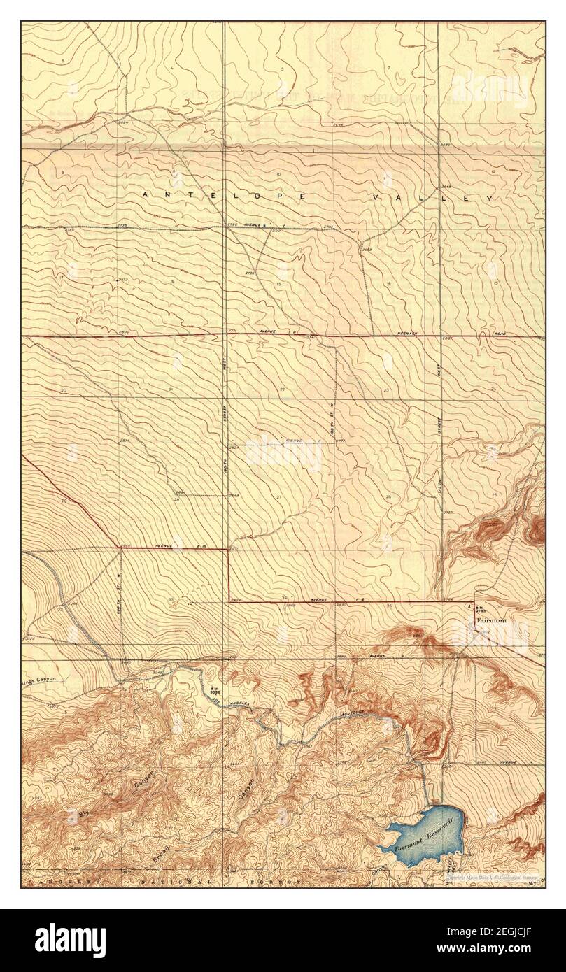 Fairmont, California, map 1937, 124000, United States of America by