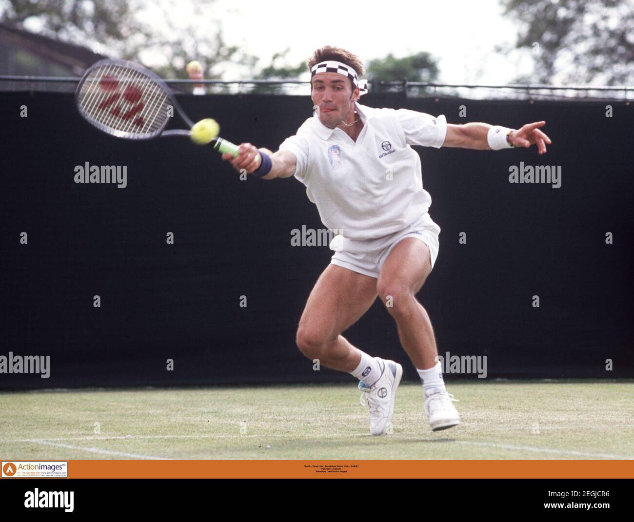 Tennis - Direct Line , Beckenham Tennis Club - 3-9/6/91 Pat Cash -  Australia Mandatory Credit:Action Images Stock Photo - Alamy