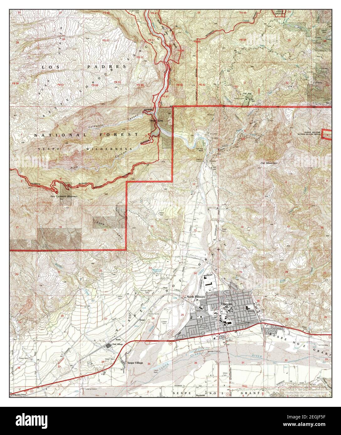 Fillmore California map 1995 - Fillmore California Map 1995 124000 United States Of America By Timeless Maps Data Us Geological Survey 2EGJF5F