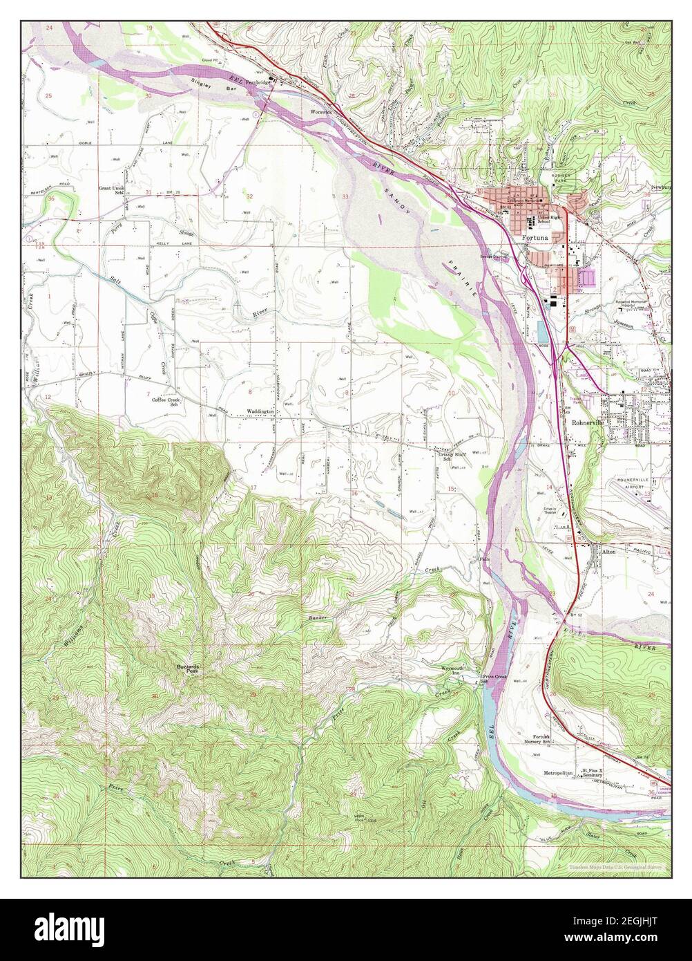 Fortuna california map Cut Out Stock Images & Pictures Alamy