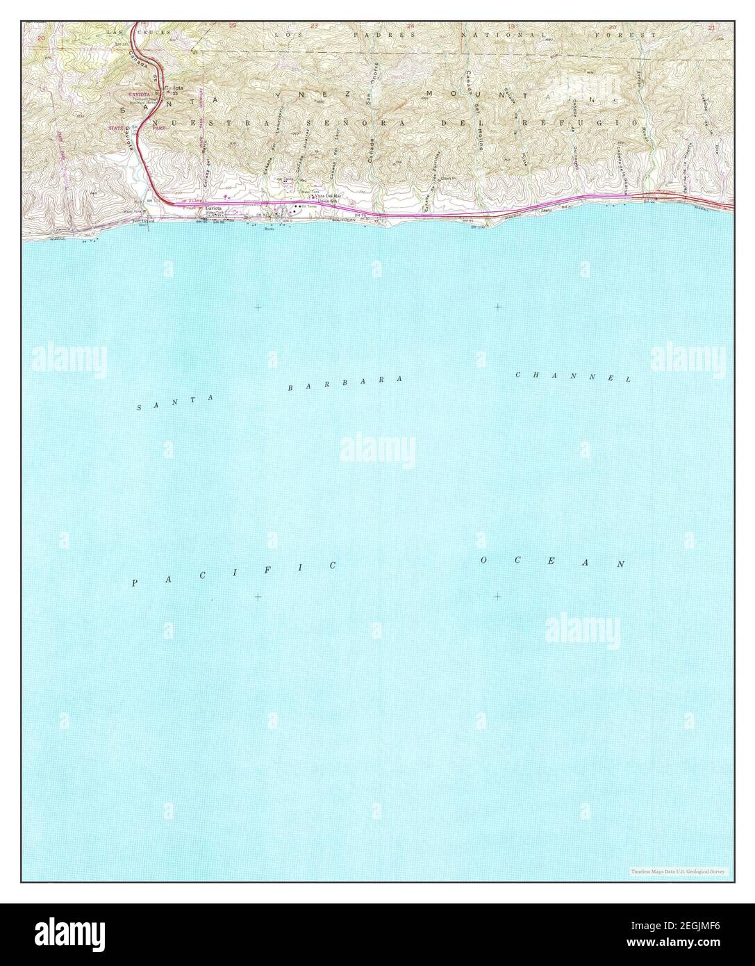 Gaviota, California, map 1953, 1:24000, United States of America by ...