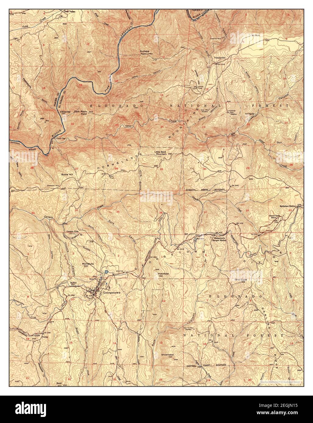 California, map 1949, 124000, United States of America by Timeless Maps, data U.S