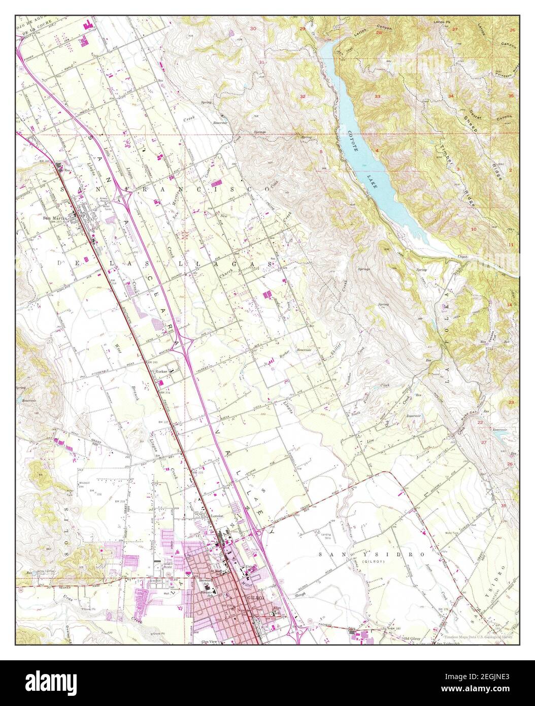 Map Of Gilroy California