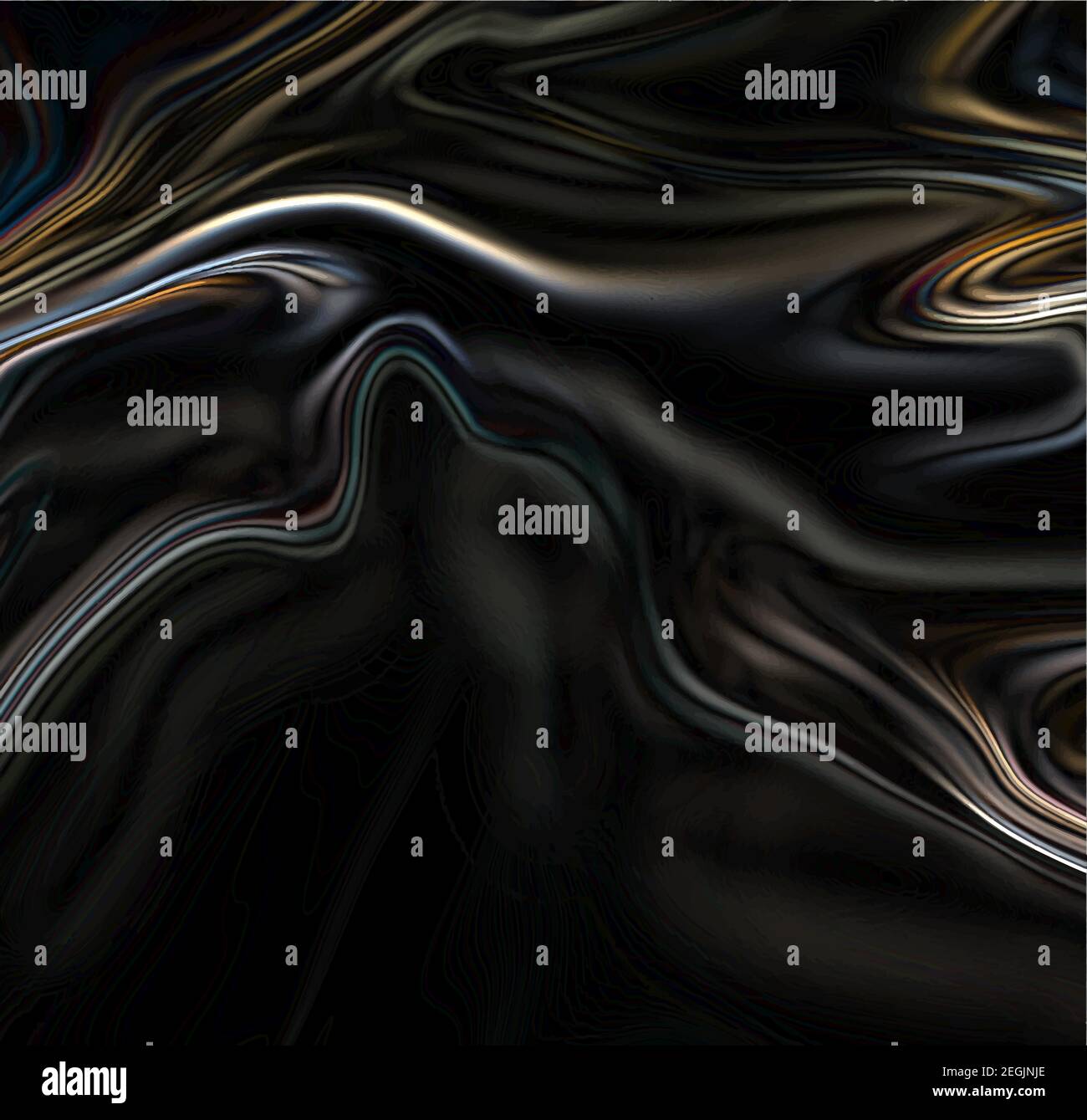 abstract vector background, colored neon lines on black background Stock Vector