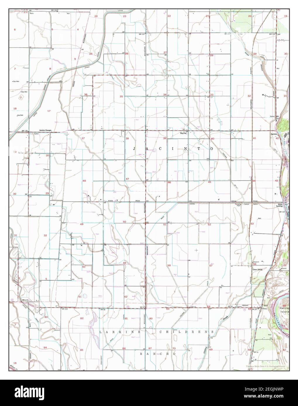 Glenn, California, map 1951, 124000, United States of America by