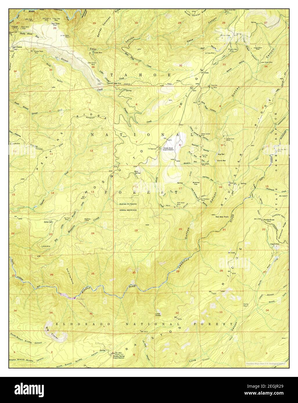 Us Geological Survey Store Greek Store, California, Map 1952, 1:24000, United States Of America By  Timeless Maps, Data U.s. Geological Survey Stock Photo - Alamy
