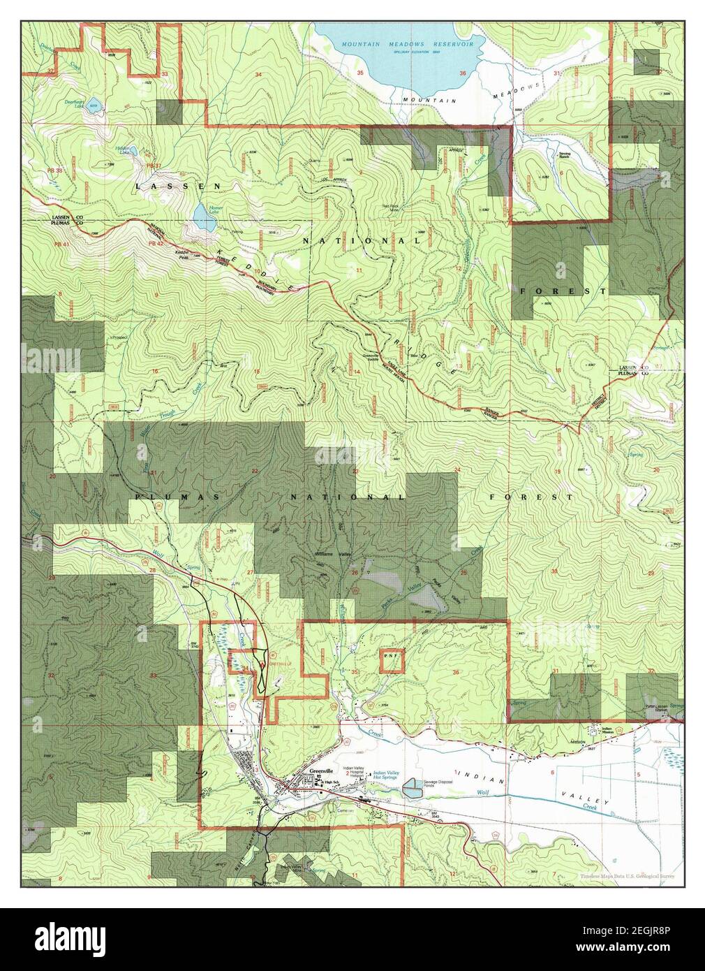Greenville, California, map 1994, 124000, United States of America by