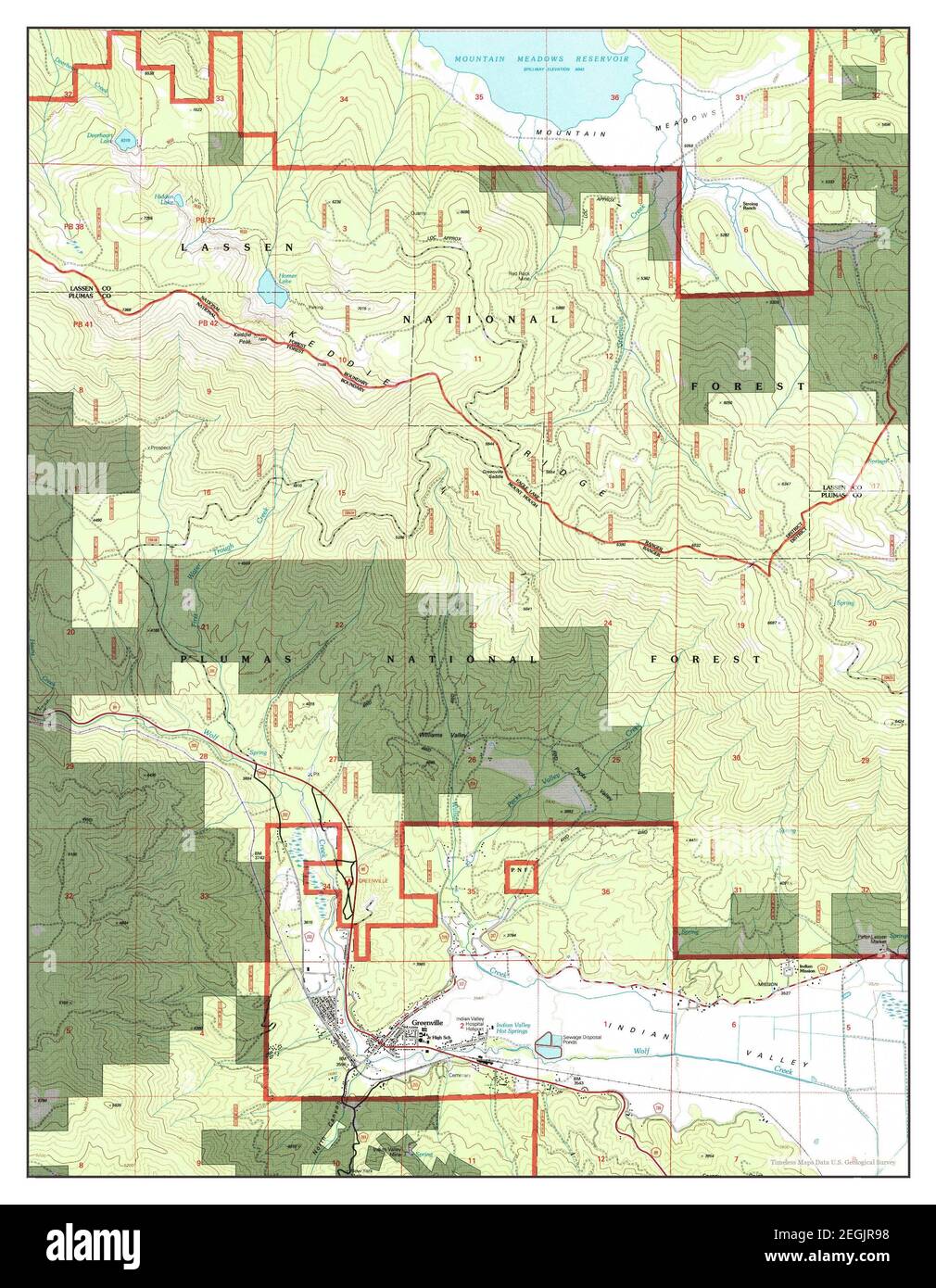 Greenville, California, map 1994, 124000, United States of America by
