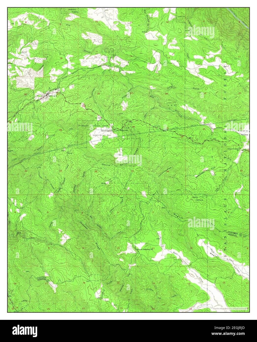 Groveland, California, map 1947, 124000, United States of America by