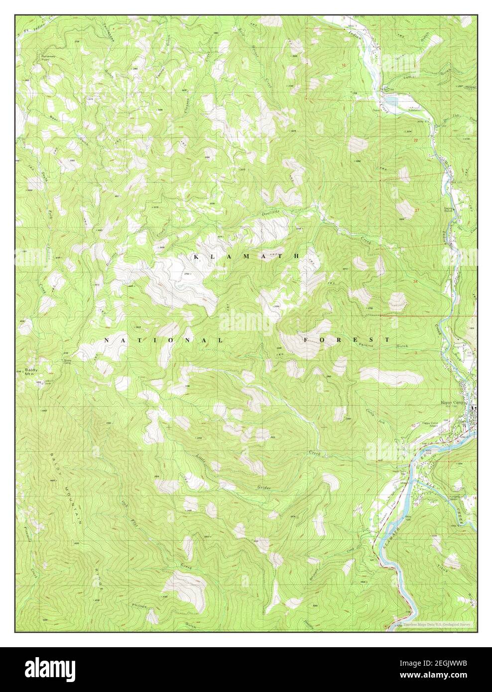 Happy camp california map hires stock photography and images Alamy