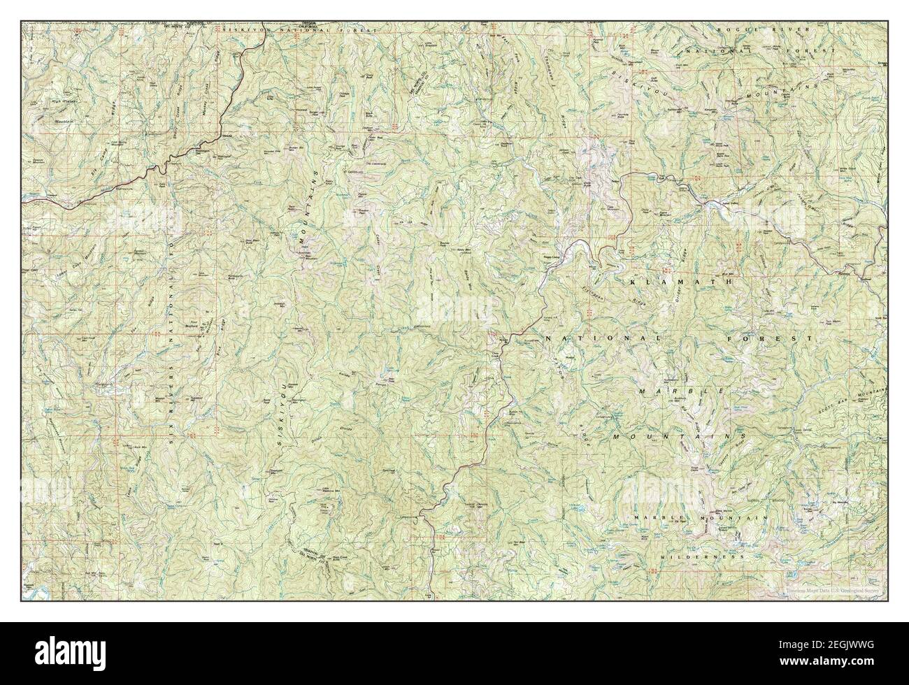 Happy Camp, California, map 1983, 1100000, United States of America by