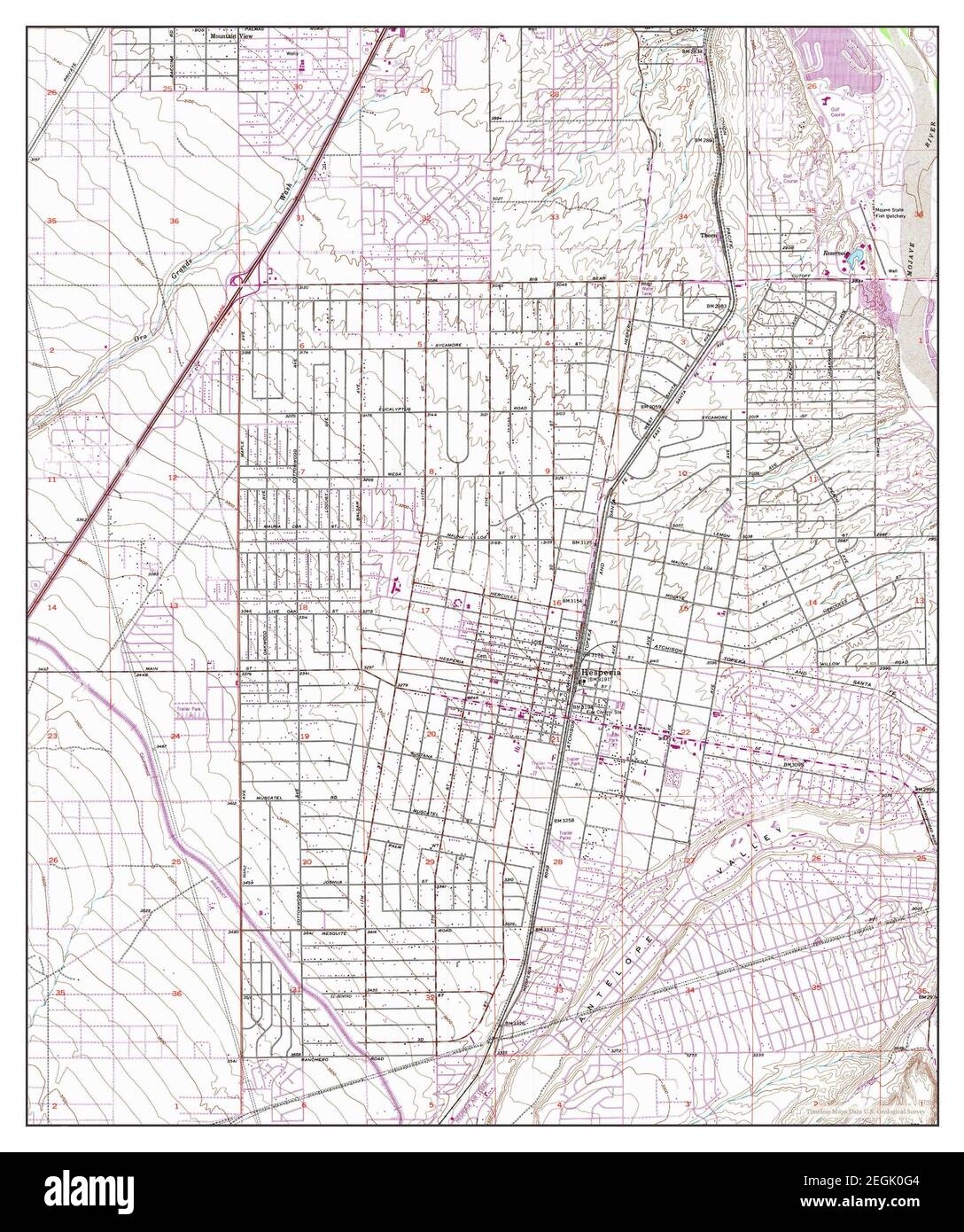 Hesperia california map Cut Out Stock Images & Pictures Alamy