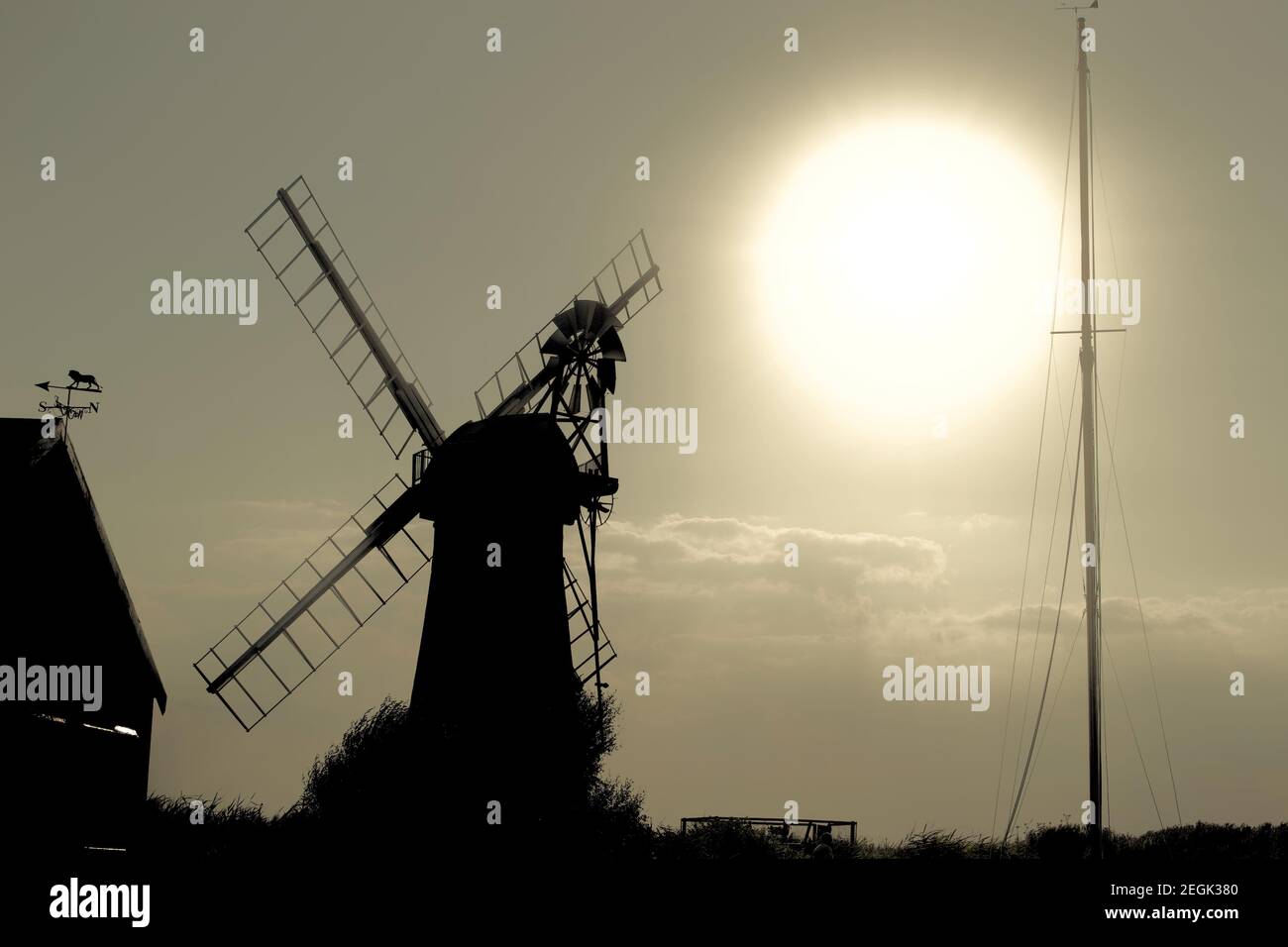 Windmill Wind Shadow A golden shroud hi-res stock photography and images - Alamy
