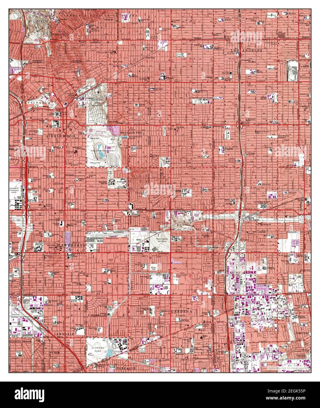 Inglewood California map 1964 - Inglewood California Map 1964 124000 United States Of America By Timeless Maps Data Us Geological Survey 2EGK55P