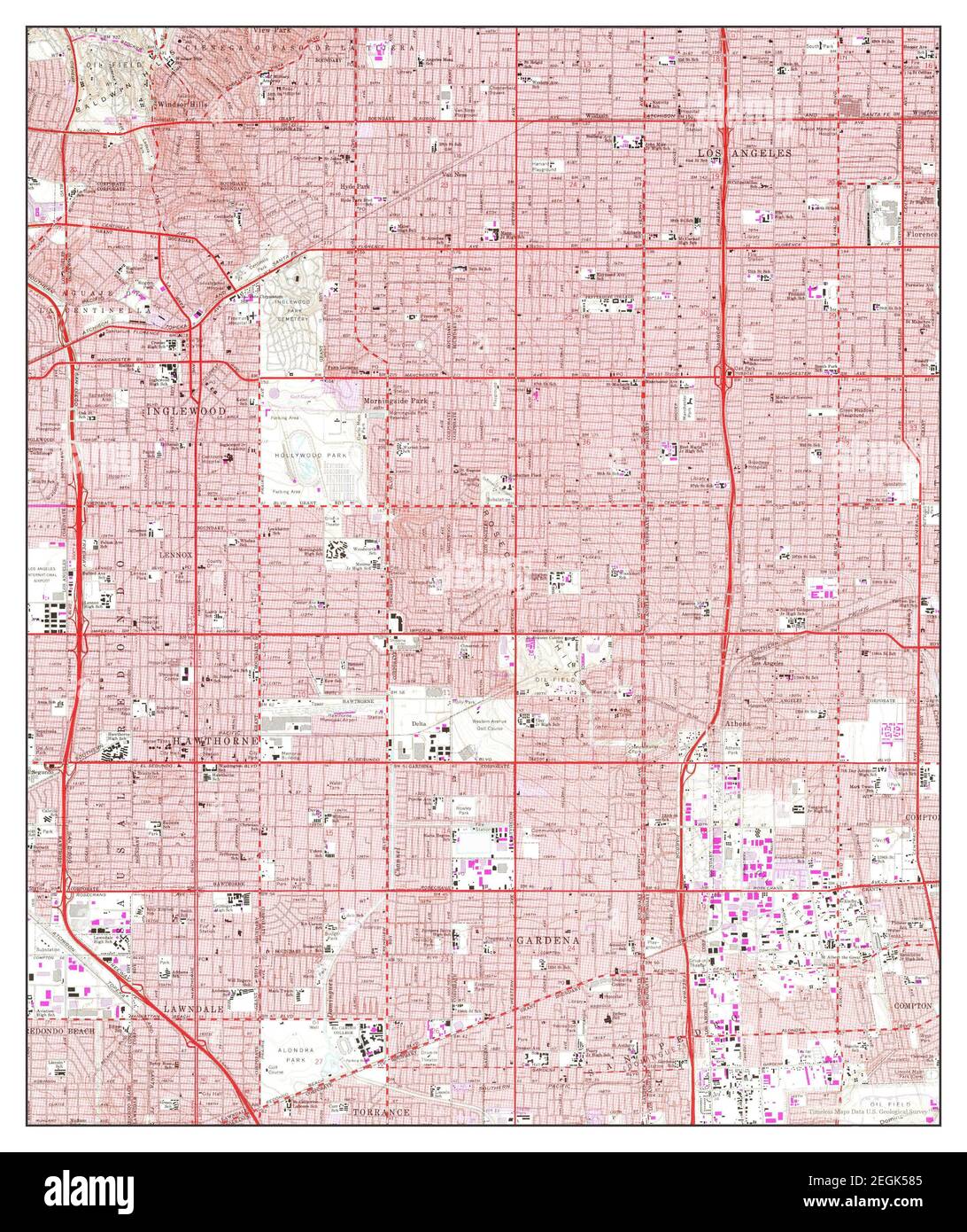 Old map of inglewood hires stock photography and images Alamy