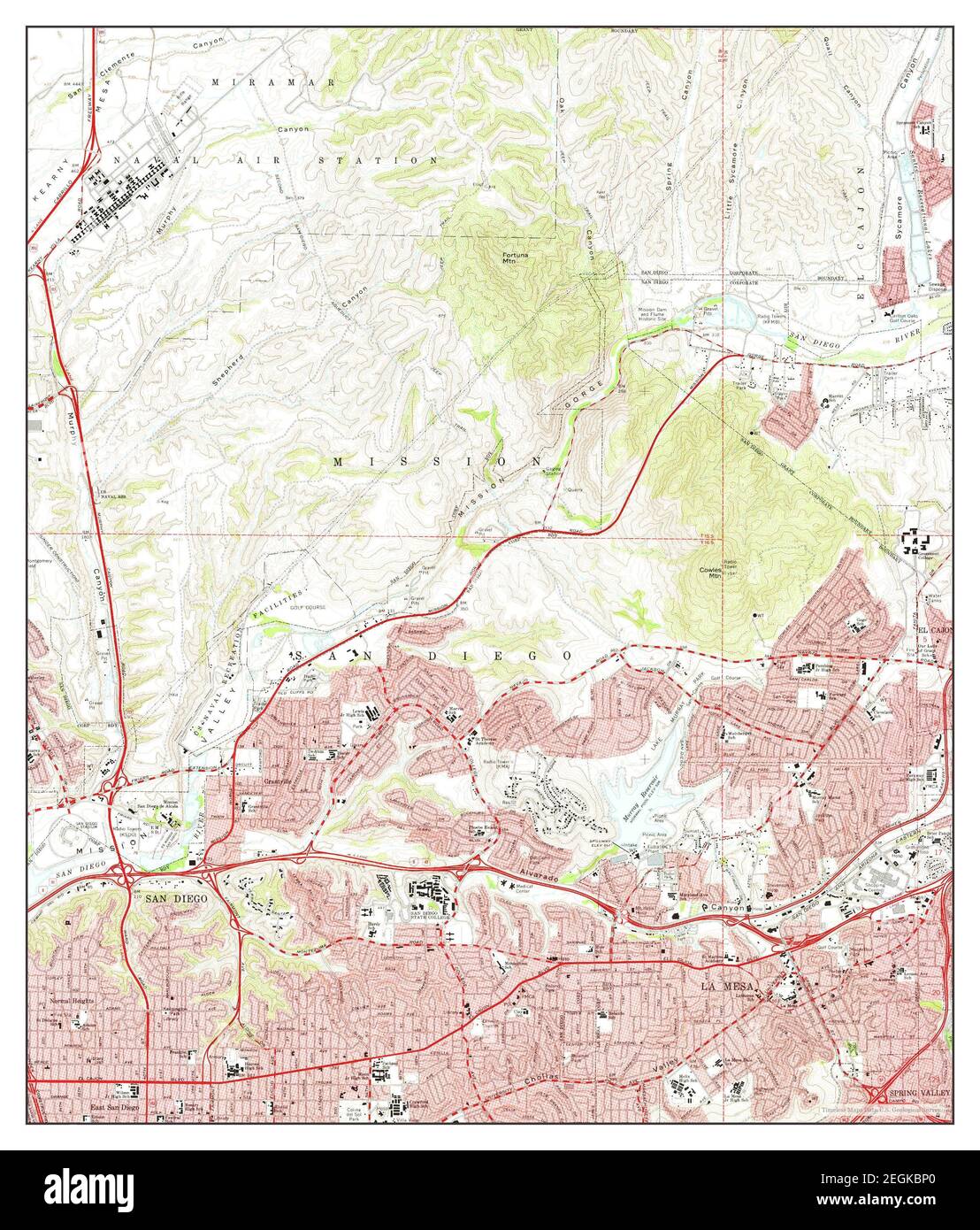 La Mesa California map 1967 - La Mesa California Map 1967 124000 United States Of America By Timeless Maps Data Us Geological Survey 2EGKBP0
