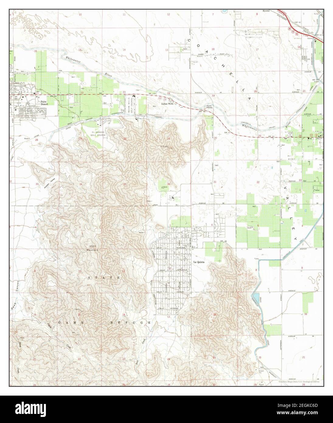 La Quinta, California, map 1959, 124000, United States of America by