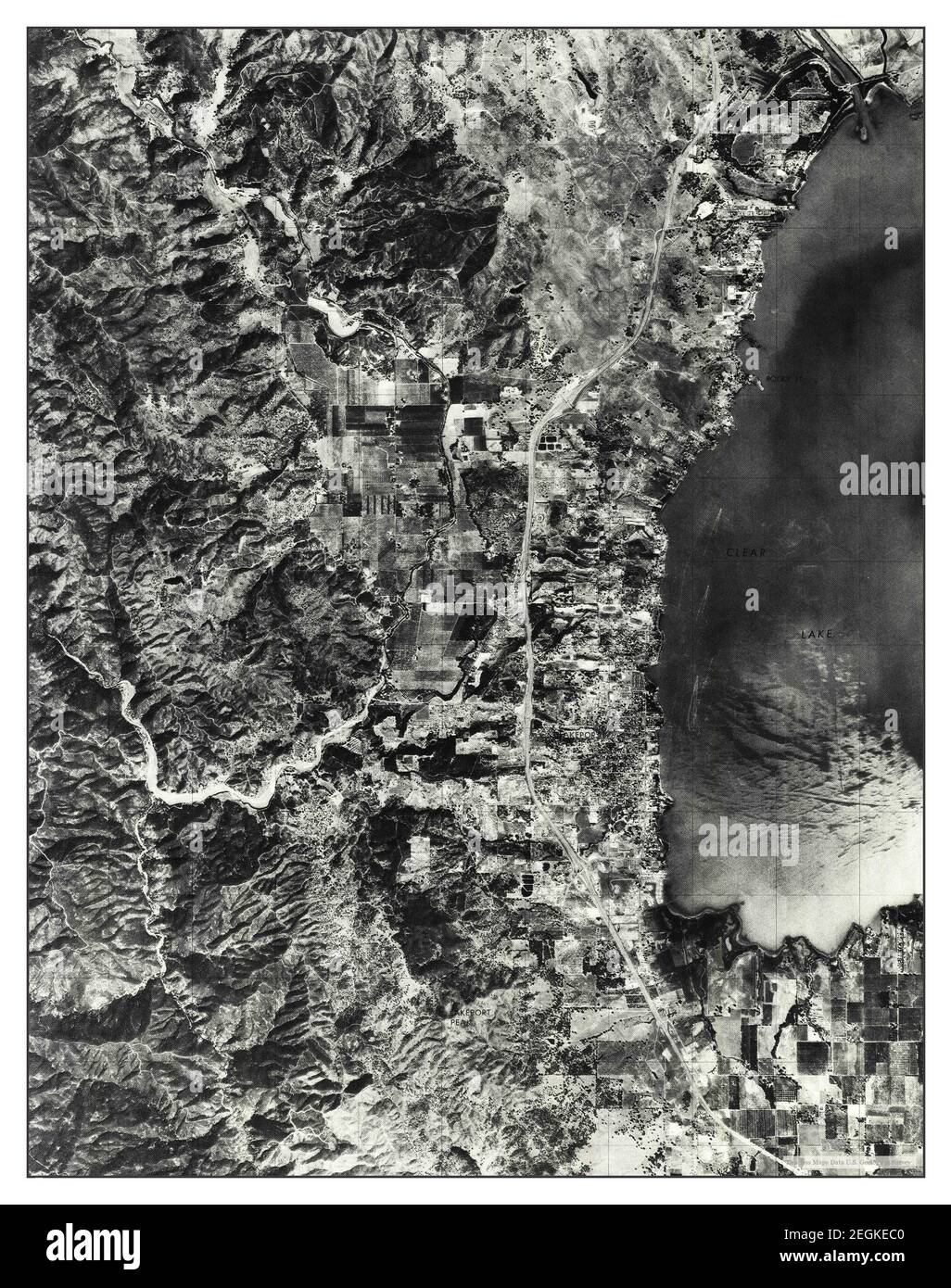 Lakeport, California, map 1977, 124000, United States of America by Timeless Maps, data U.S
