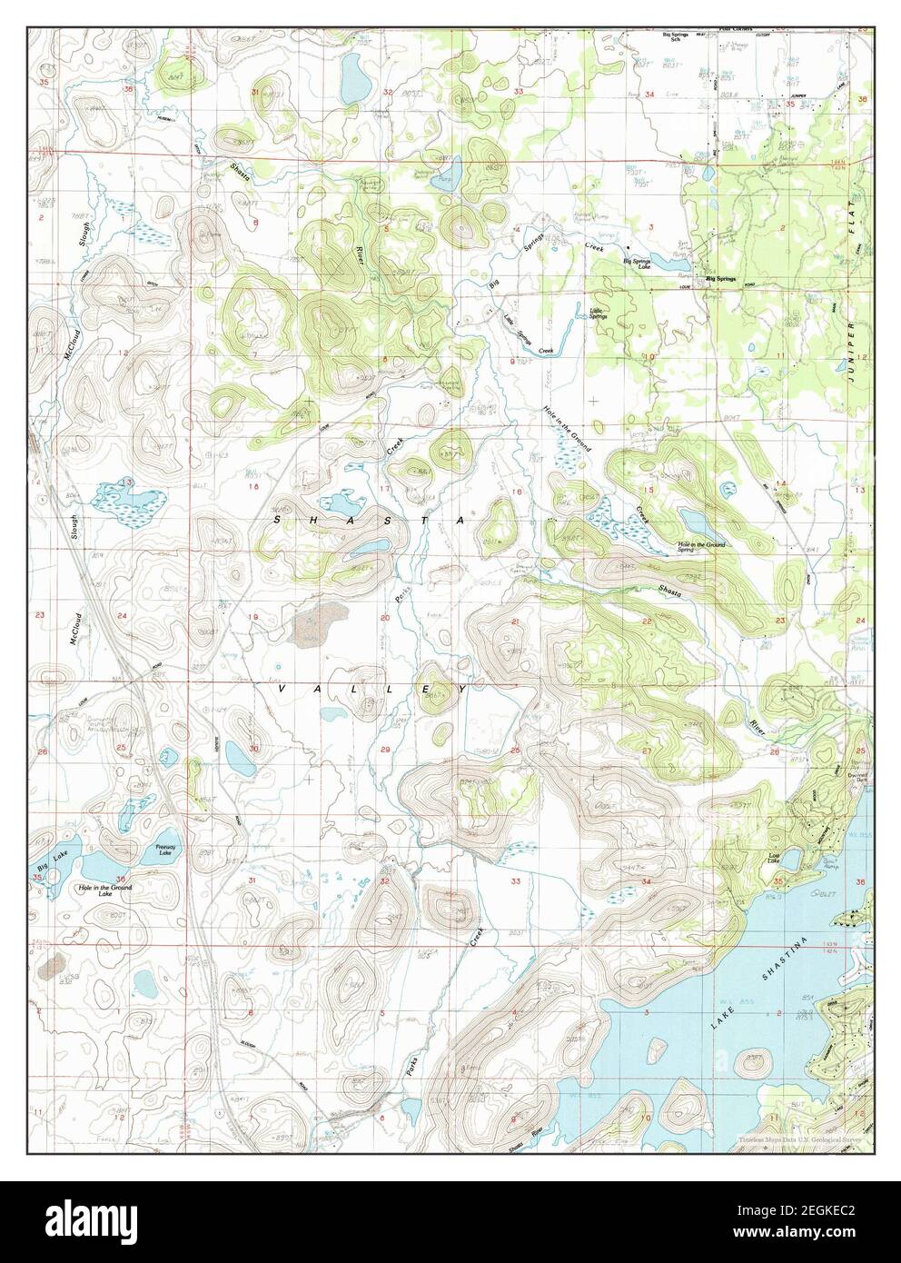 Lake Shastina, California, map 1984, 124000, United States of America