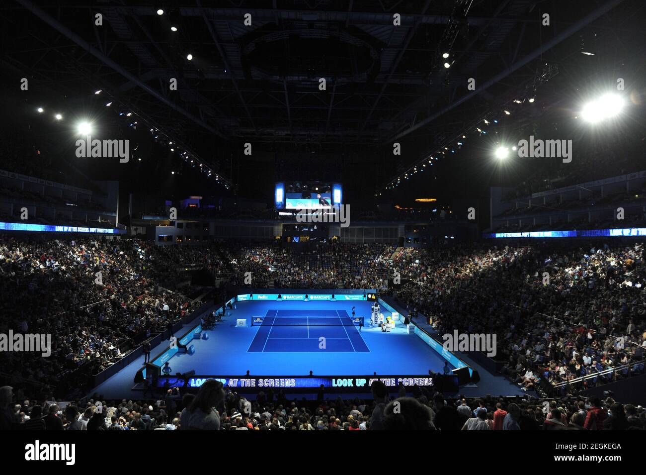 Tennis - Barclays ATP World Tour Finals - 02 Arena, London - 11/11/12 Men's  singles - General view Mandatory Credit: Action Images / Tony O'Brien Stock  Photo - Alamy