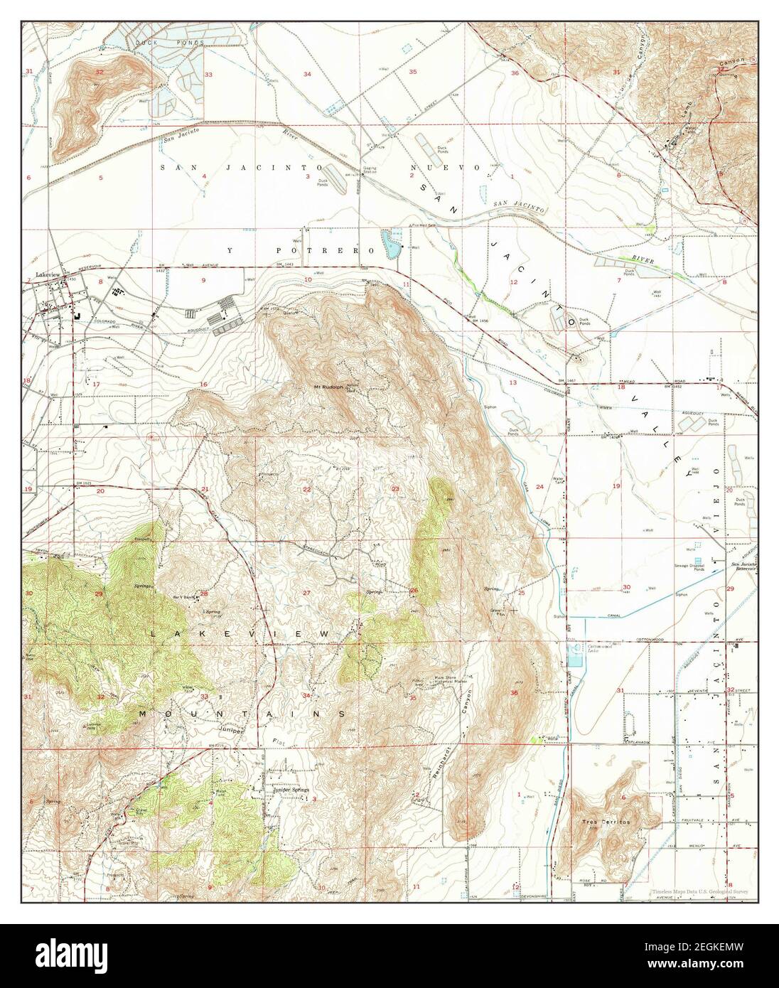 Lakeview, California, map 1967, 124000, United States of America by