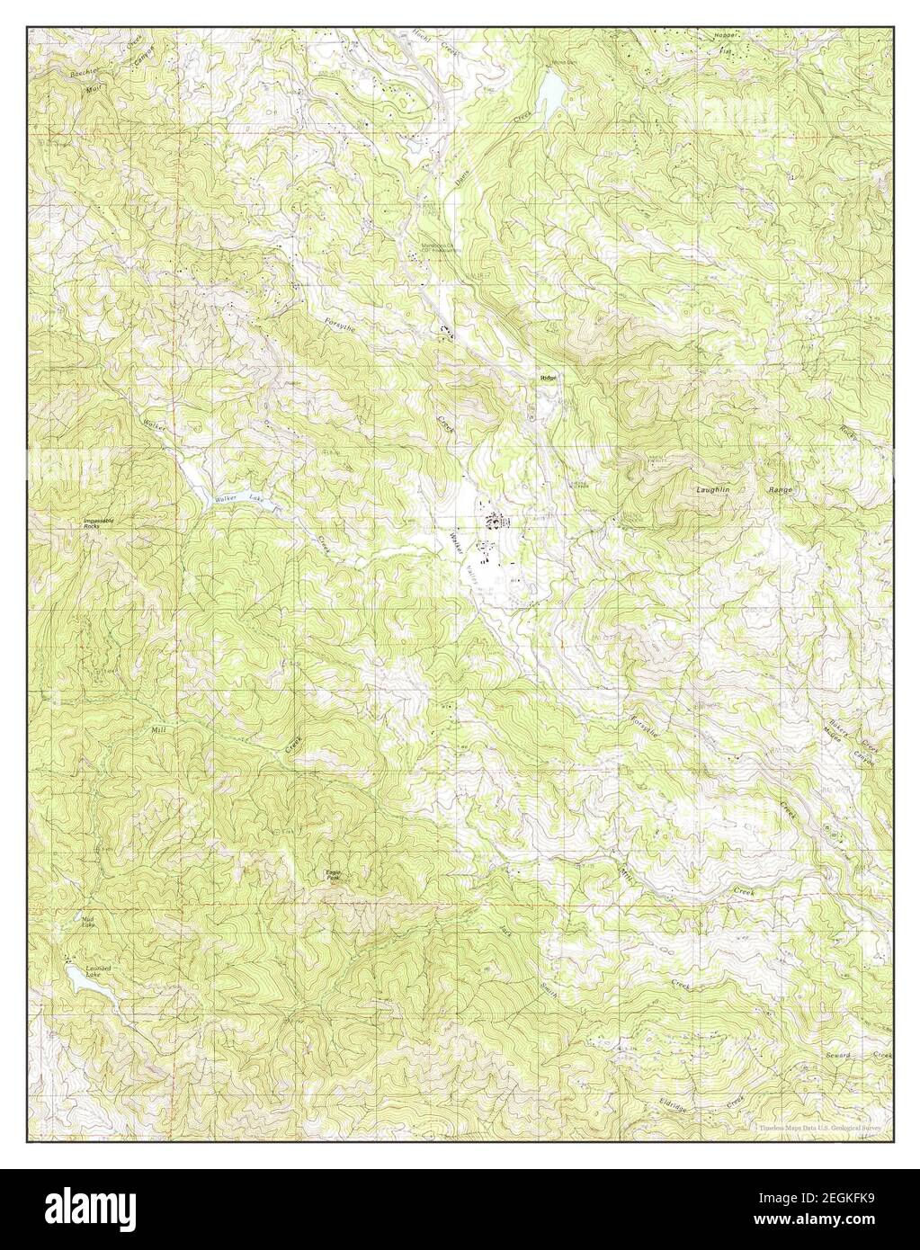 Laughlin Range, California, map 1991, 124000, United States of America