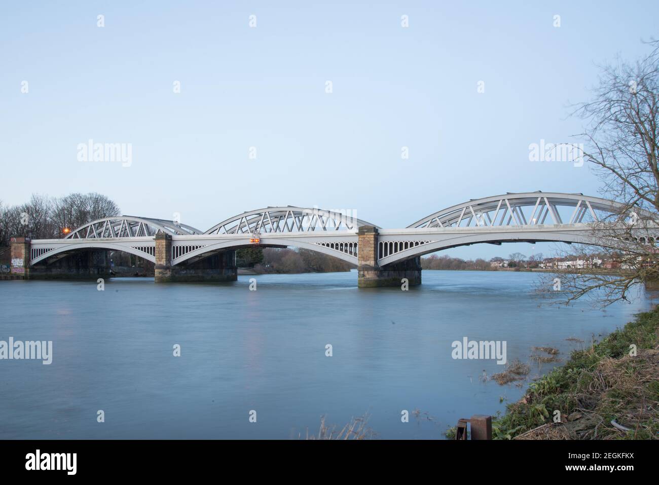 Barnes Railway Bridge Stock Photo