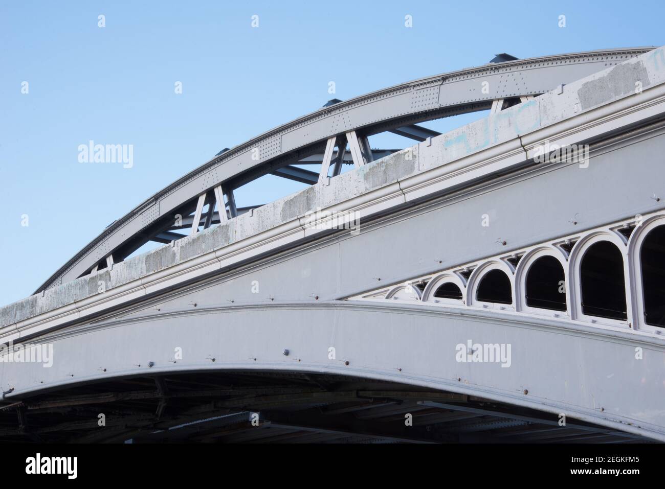 Barnes Railway Bridge Stock Photo