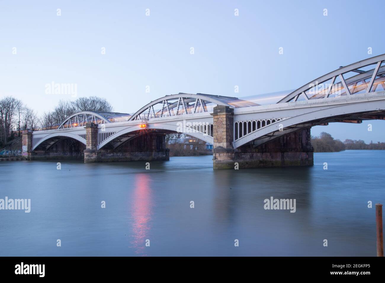 Barnes Railway Bridge Stock Photo