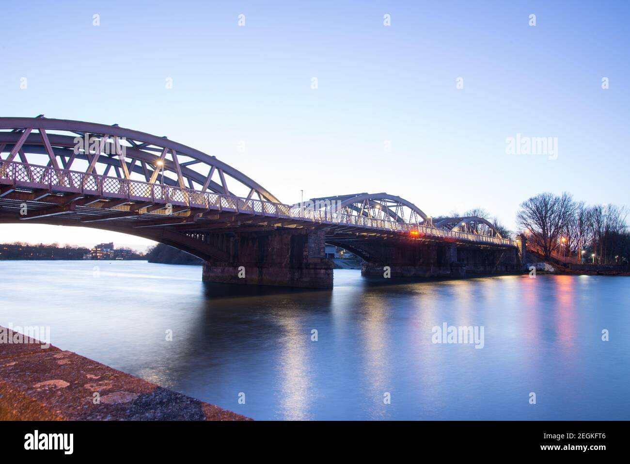 Barnes Railway Bridge Stock Photo