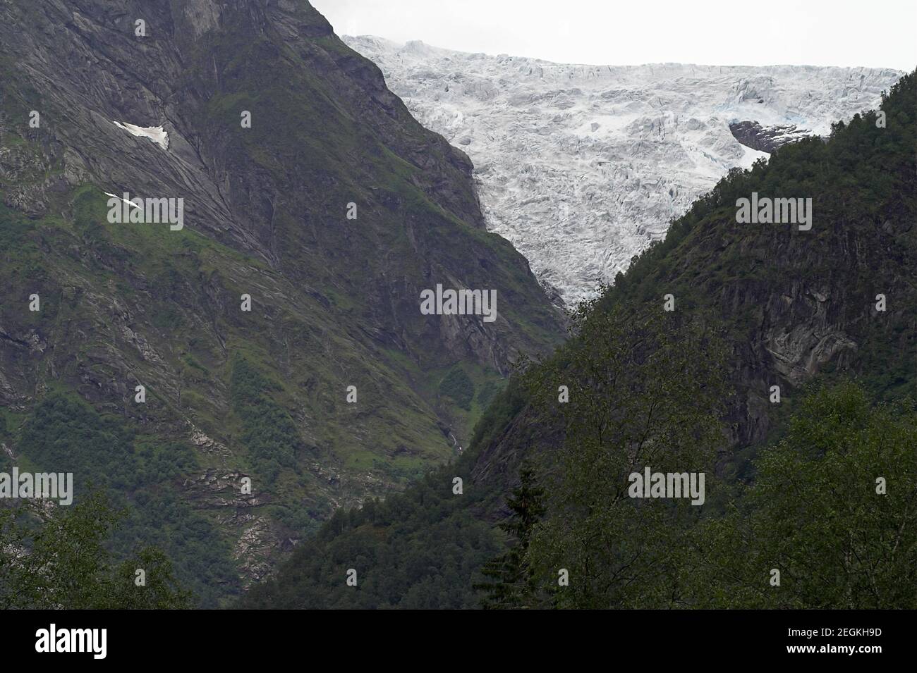 Jostedalsbreen National Park; Bøyabreen Glacier; Norway, Norwegen; Norwegian Glacier; Norwegischer Gletscher; Glaciar noruego; norweski lodowiec Stock Photo