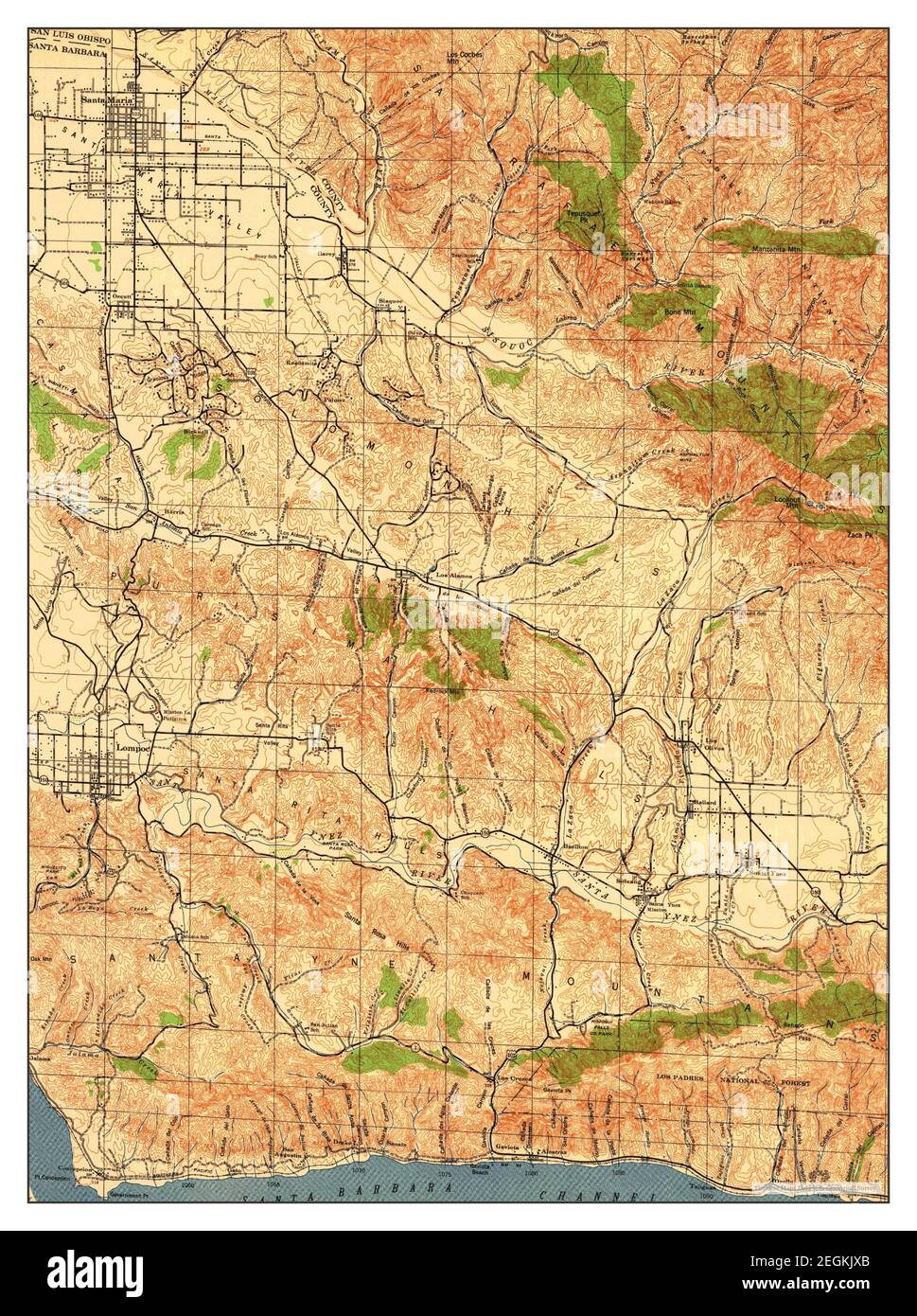 Map of lompoc hires stock photography and images Alamy