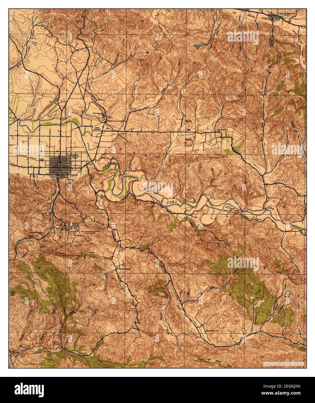 Lompoc california map hires stock photography and images Alamy