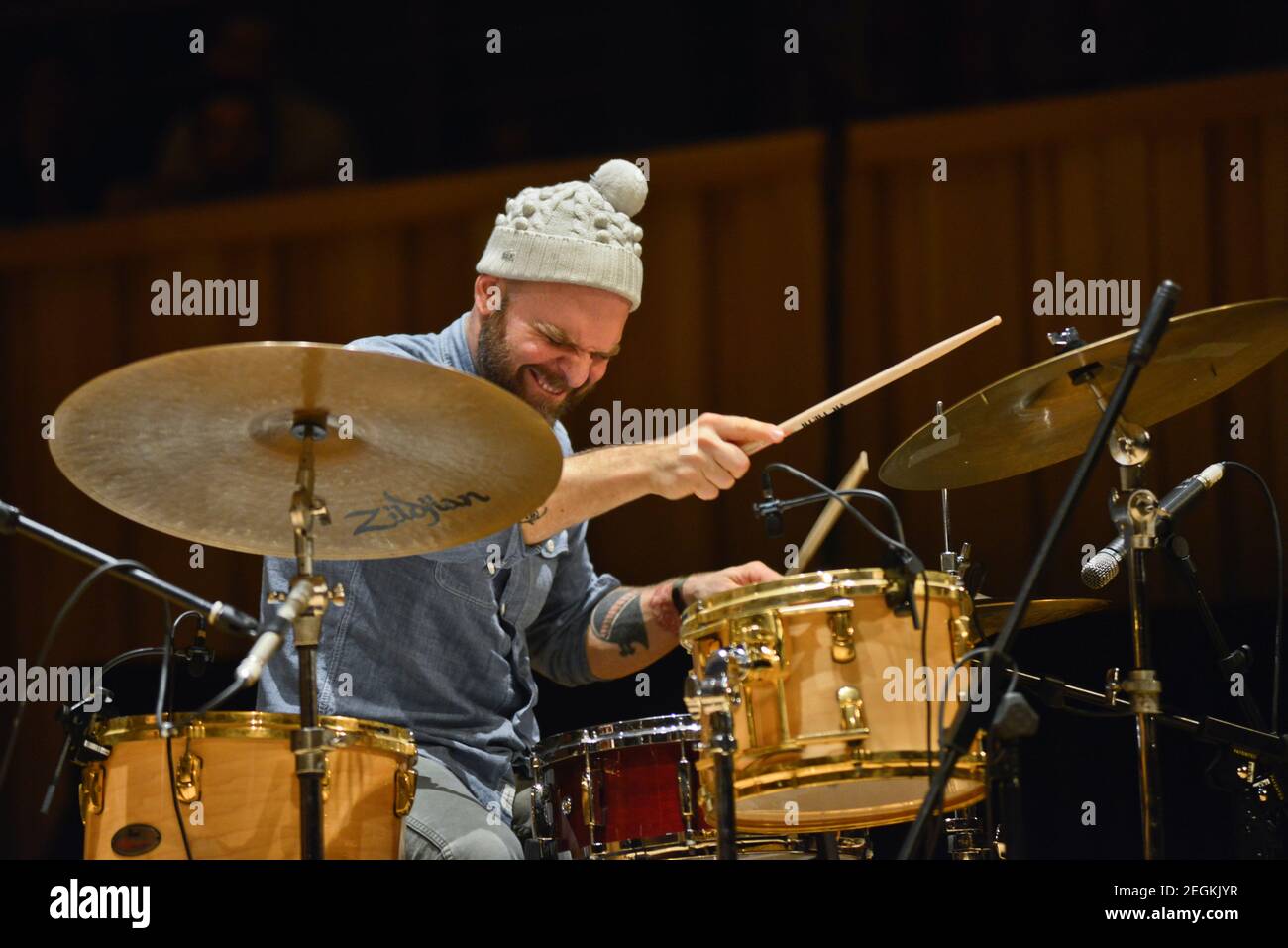 Dave King (drums). The Bad Plus Stock Photo