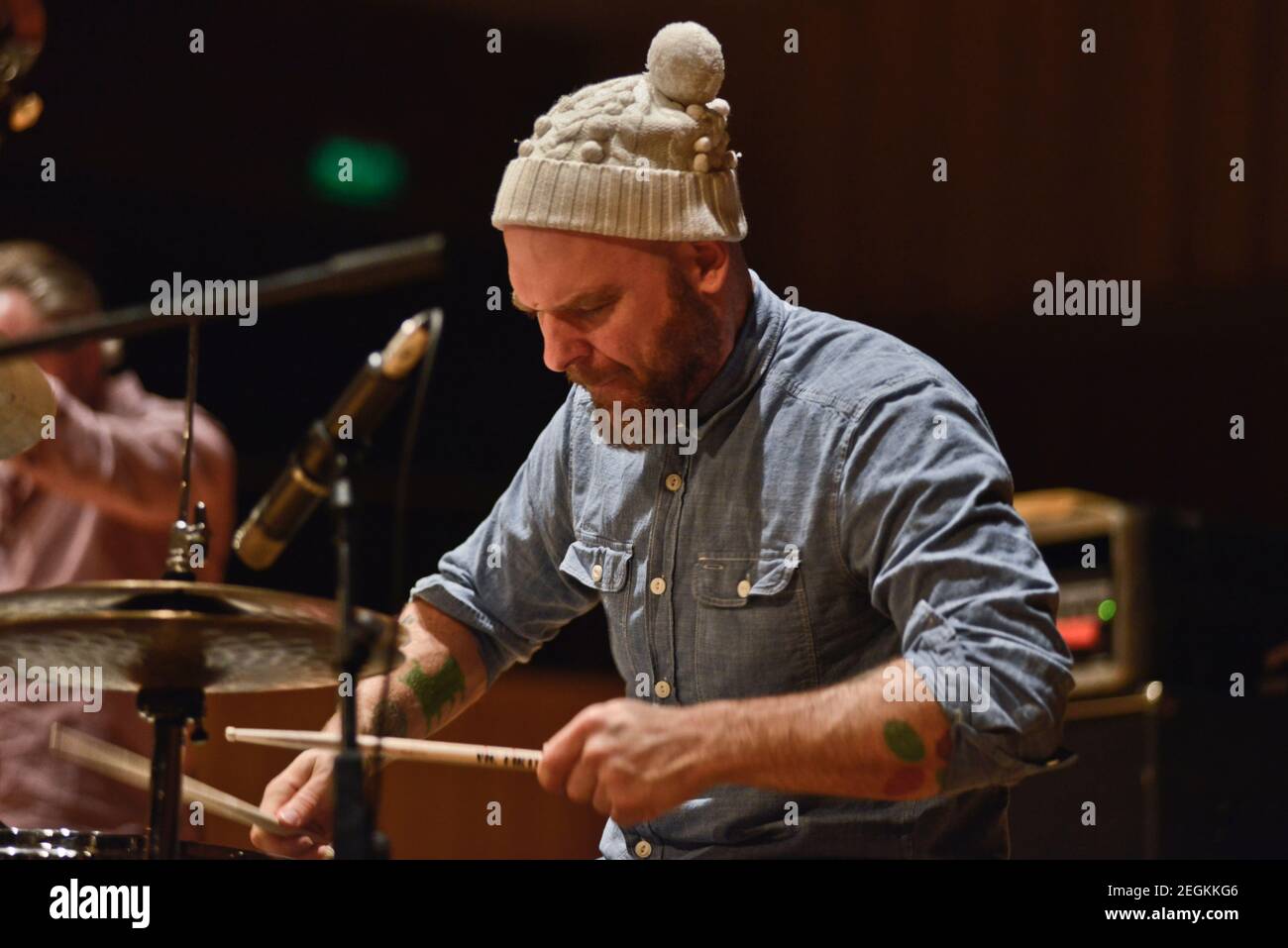 Dave King (drums). The Bad Plus Stock Photo Alamy