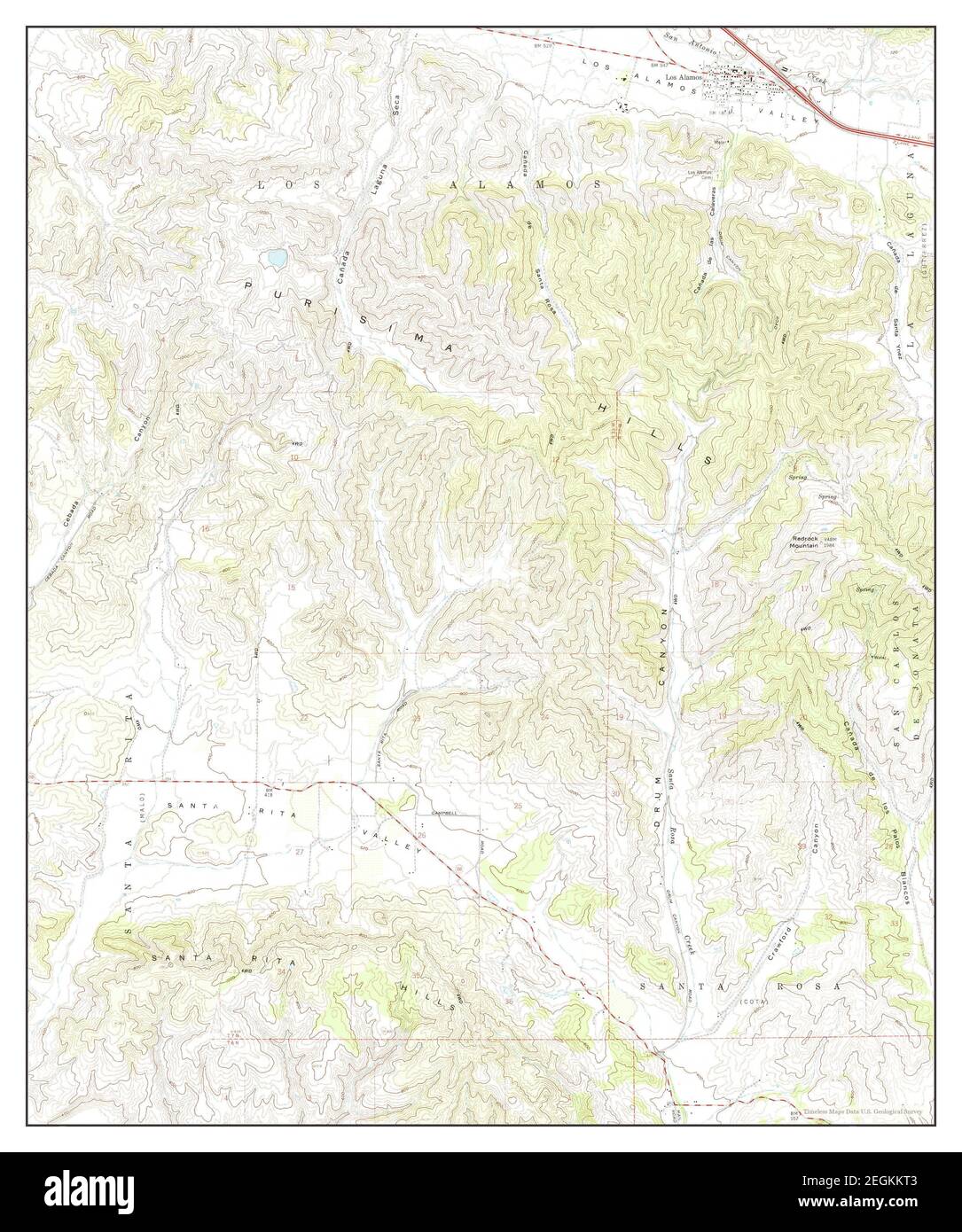 Los Alamos, California, map 1959, 124000, United States of America by