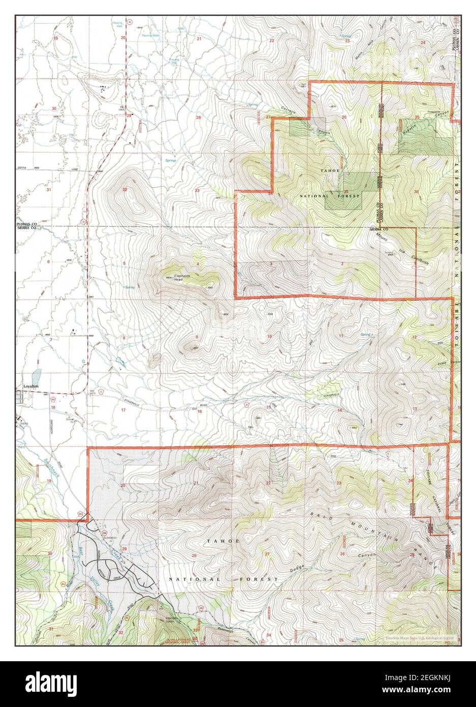 Loyalton, California, map 2000, 124000, United States of America by