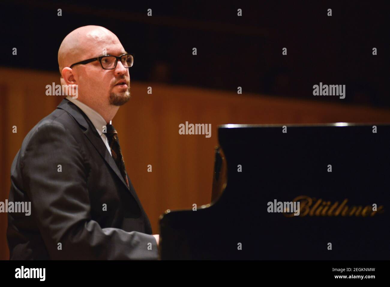 Ethan Iverson (piano). The Bad Plus Stock Photo