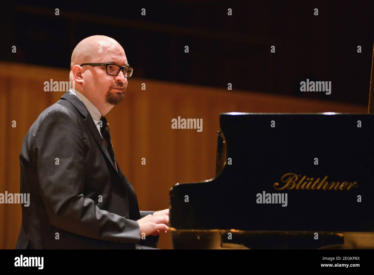 Ethan Iverson (piano). The Bad Plus Stock Photo