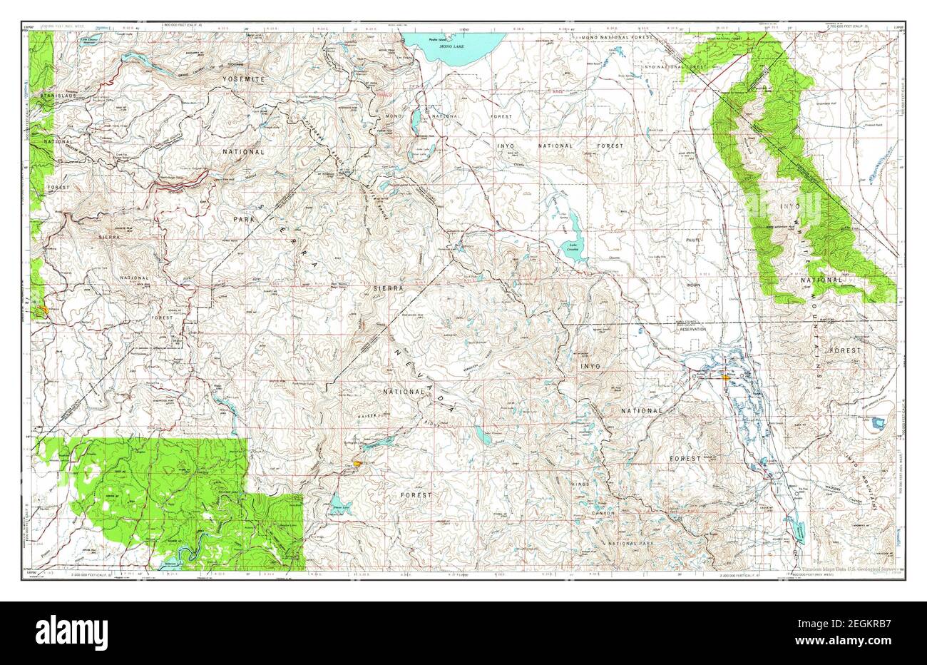 Mariposa, California, map 1963, 1250000, United States of America by