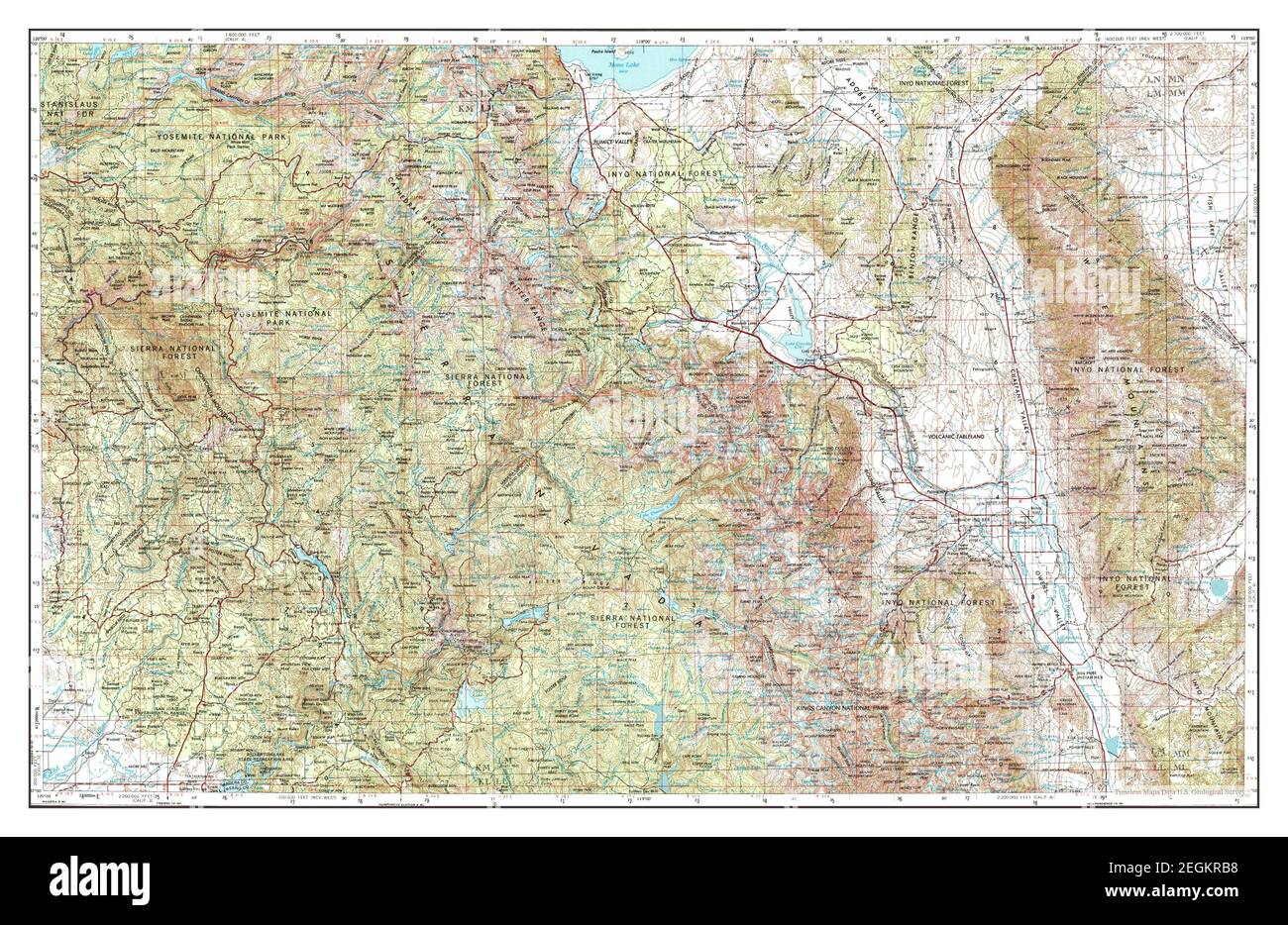 Mariposa, California, map 1957, 1250000, United States of America by