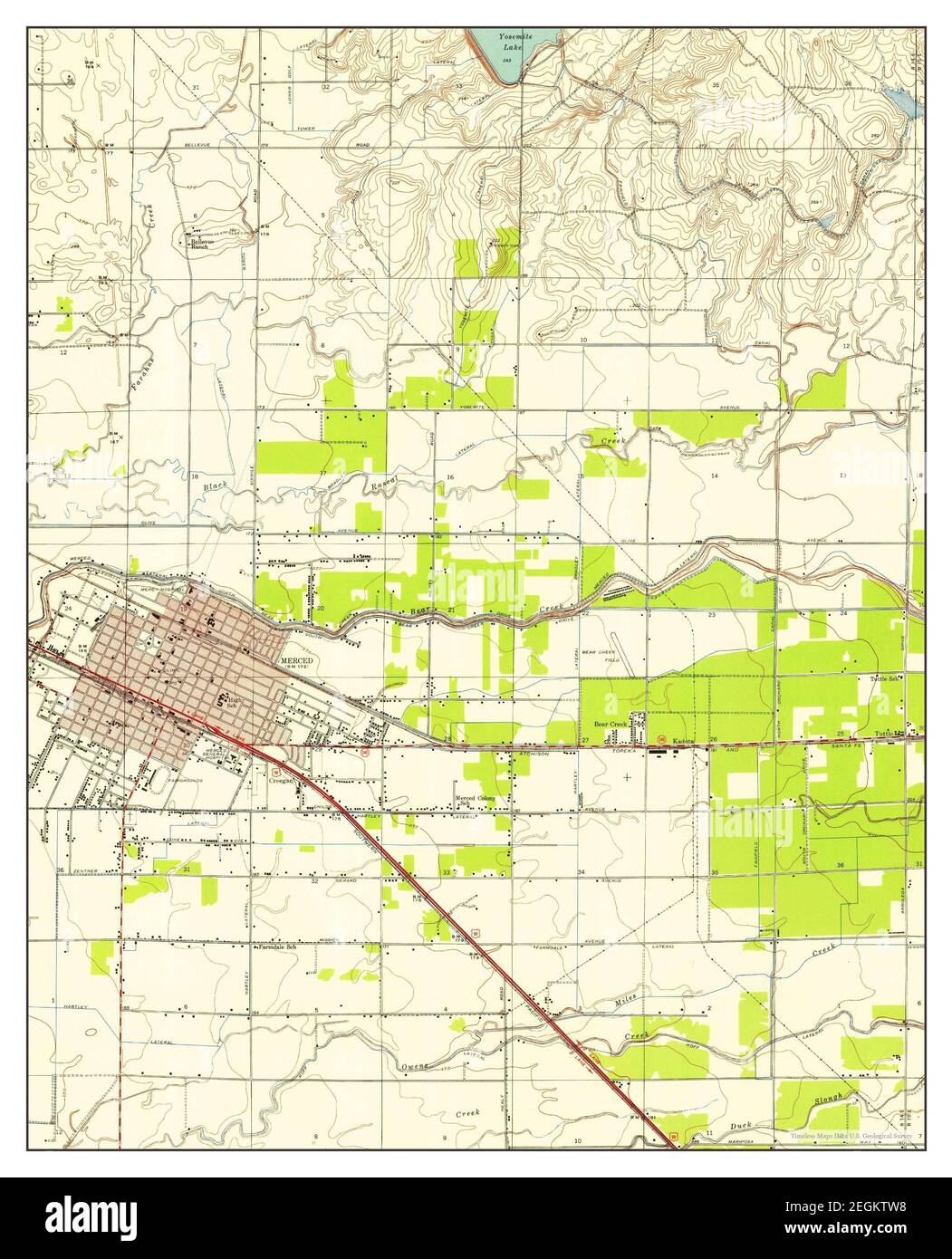Map of merced hi-res stock photography and images - Alamy