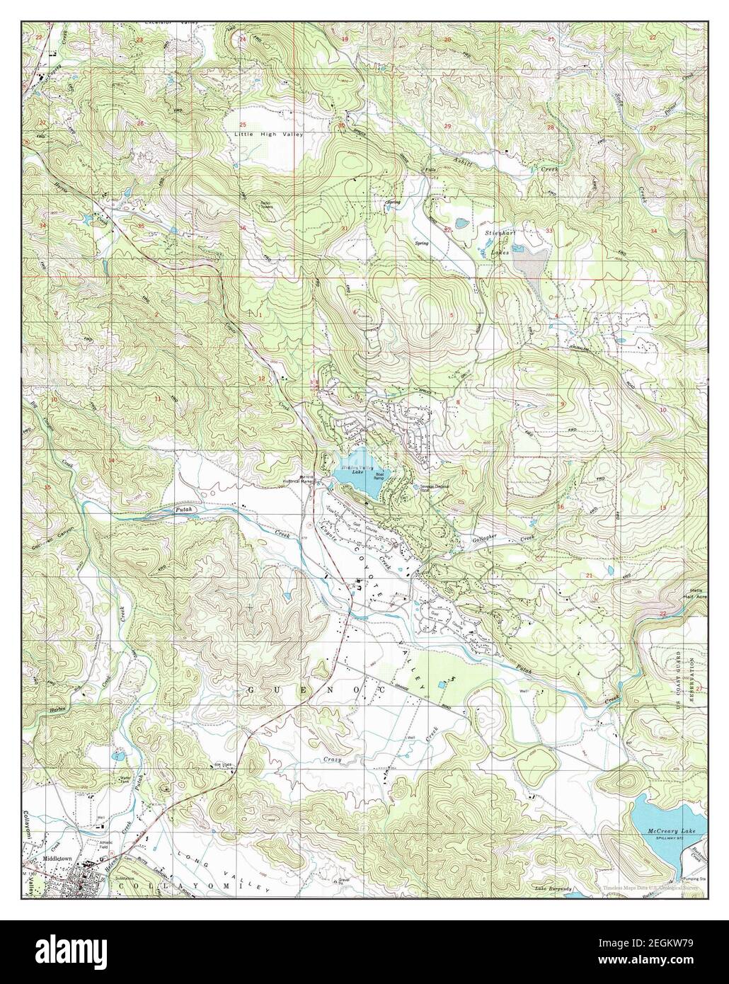 Middletown, California, map 1998, 124000, United States of America by