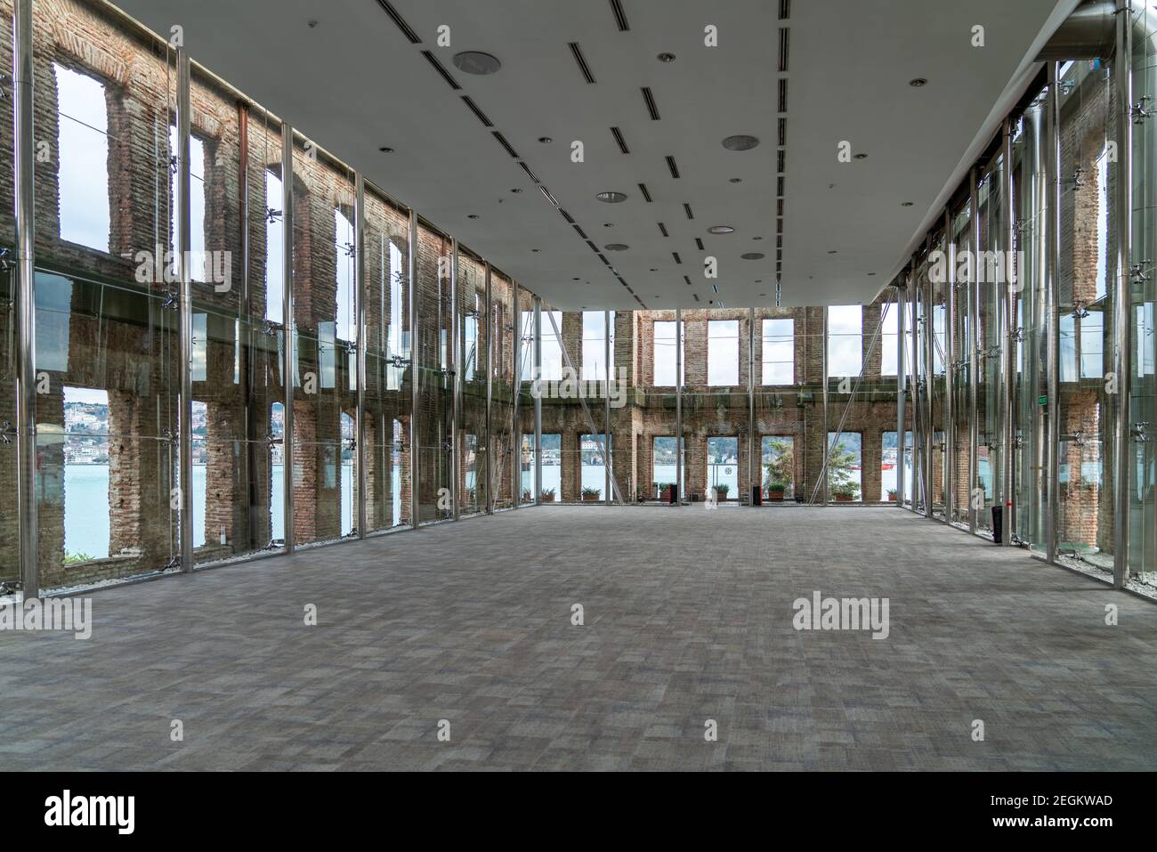 Istanbul, Turkey - January 2020: Interior of Esma Sultan Mansion in Ortakoy district Stock Photo