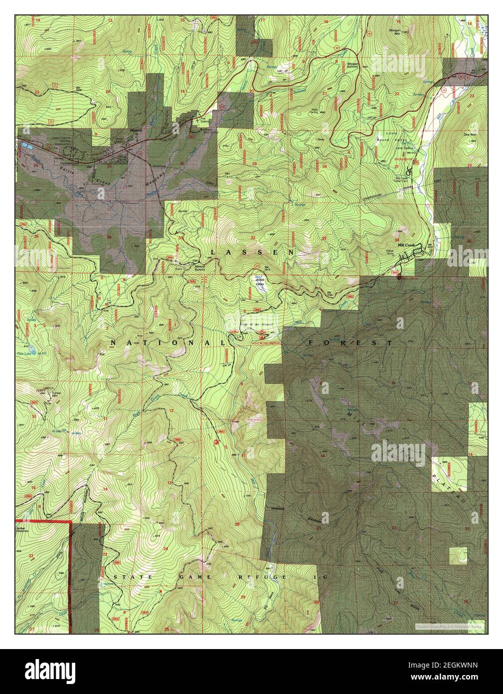 Mineral, California, map 1995, 124000, United States of America by