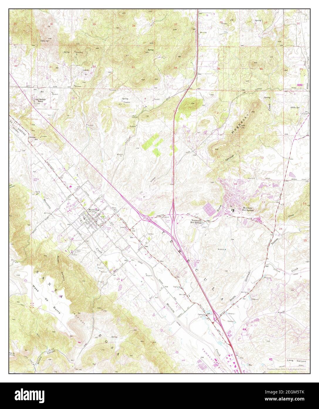 Map Of Murrieta Ca Murrieta, California, Map 1953, 1:24000, United States Of America By  Timeless Maps, Data U.s. Geological Survey Stock Photo - Alamy