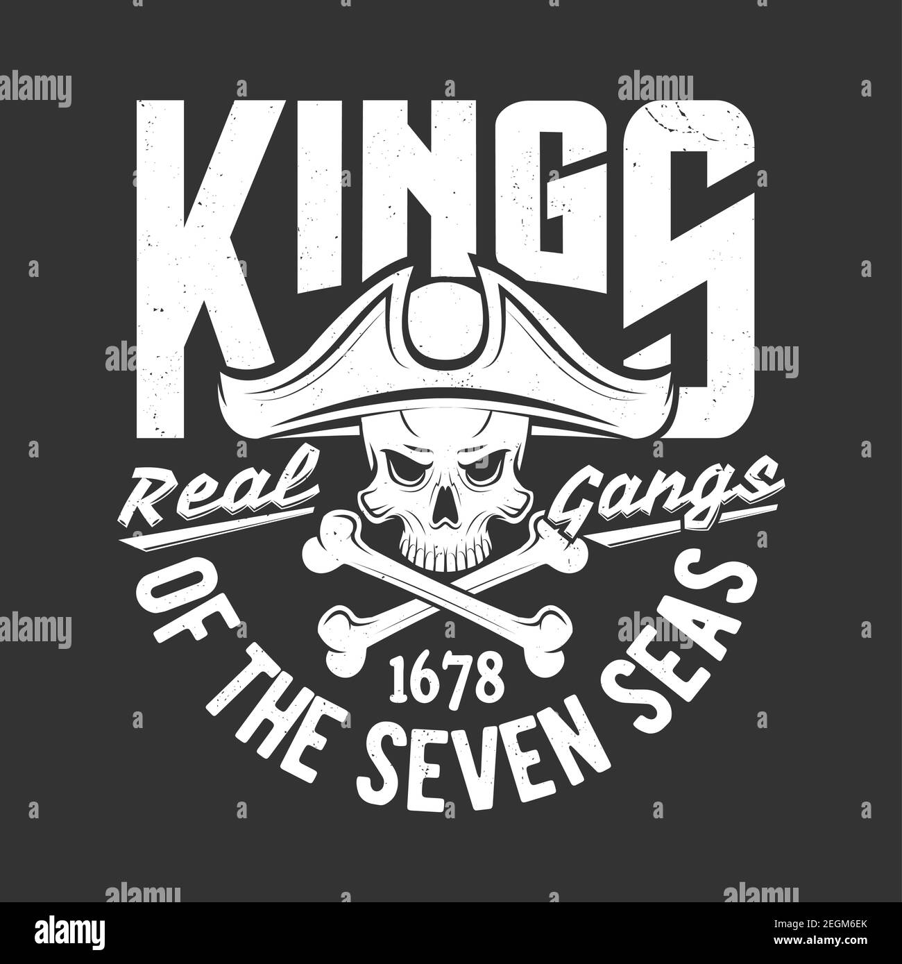 Pirates t-shirt prints merry roger skull emblems Vector Image