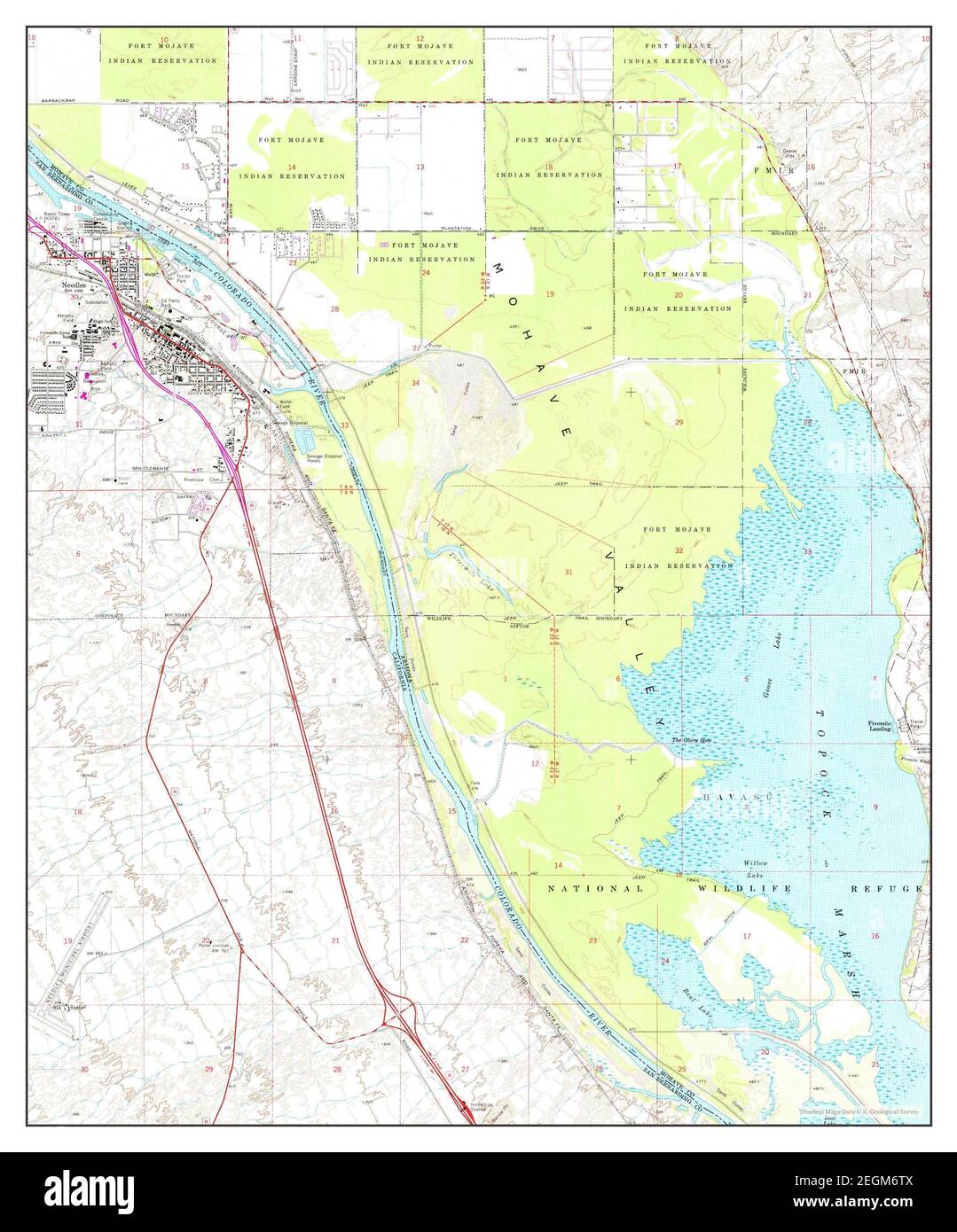 Map of the needles Cut Out Stock Images & Pictures Alamy